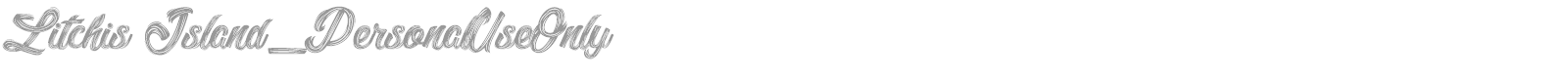 Litchis Island font preview
